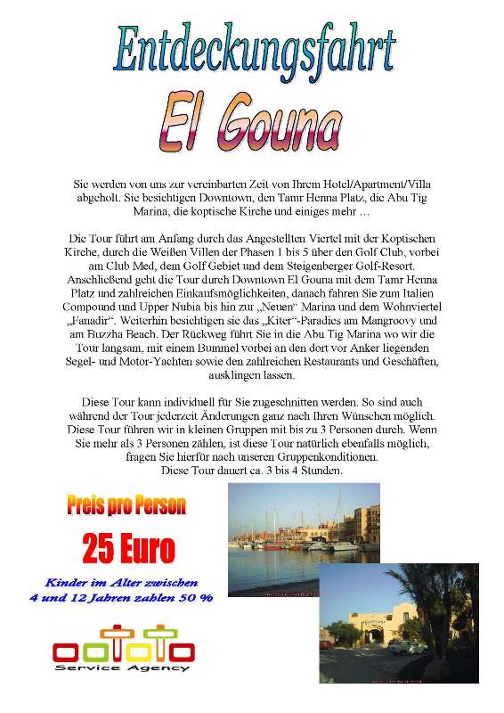 Oototo Entdeckungsfahrt El Gouna